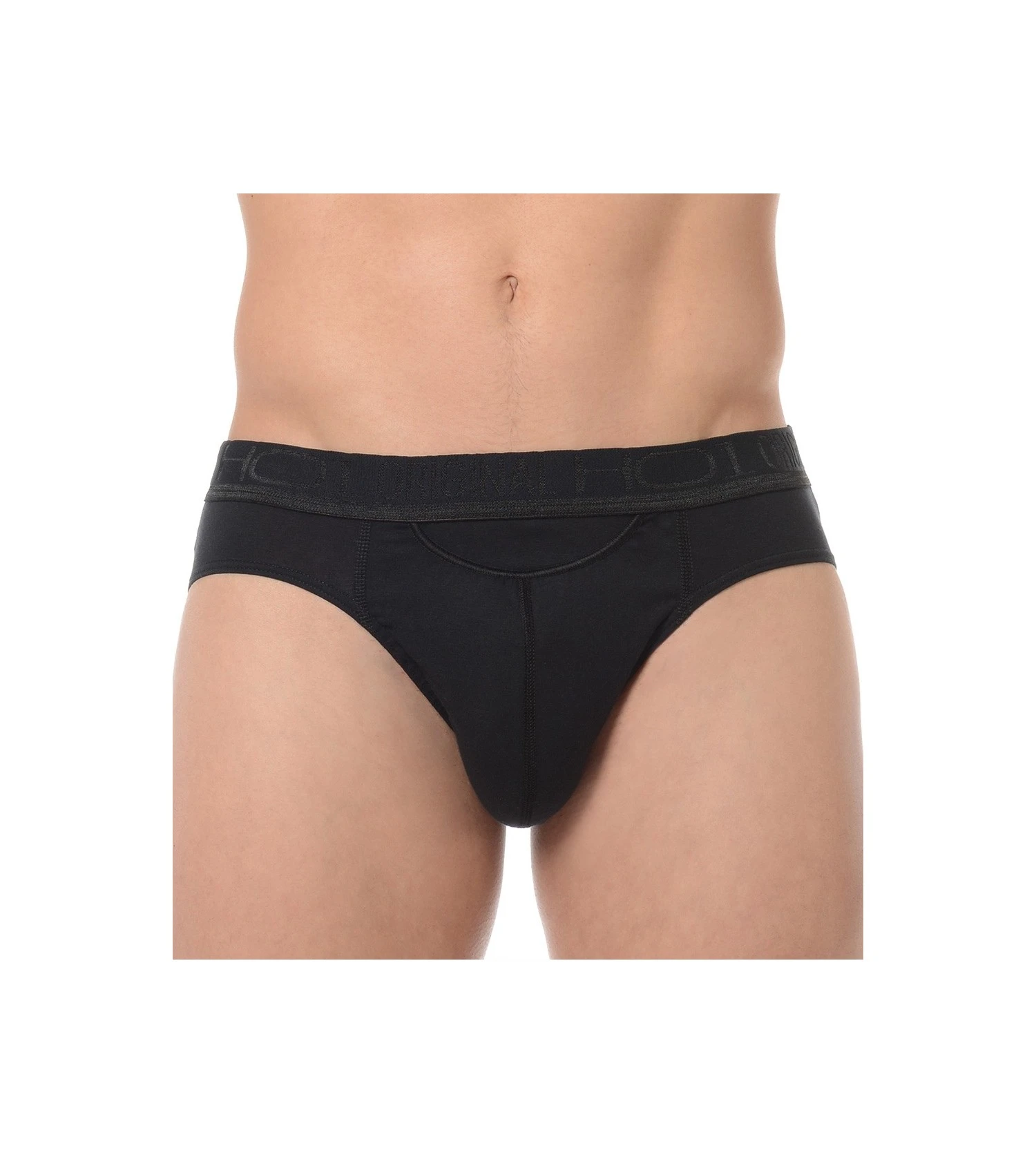 Hom Slip Mini HO1 Noir – Sous-vêtement Homme en Coton Modal avec Ouverture Horizontale 3 Hom Slip Mini HO1 Noir – Sous-vêtement Homme en Coton Modal avec Ouverture Horizontale