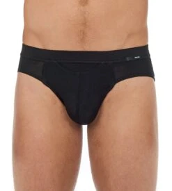 Hom Slip Mini HO1 Black – Tencel Soft Comfort Horizontal Opening Briefs -Lingerie Sipp slip mini ho1 tencel soft 0004 black 1