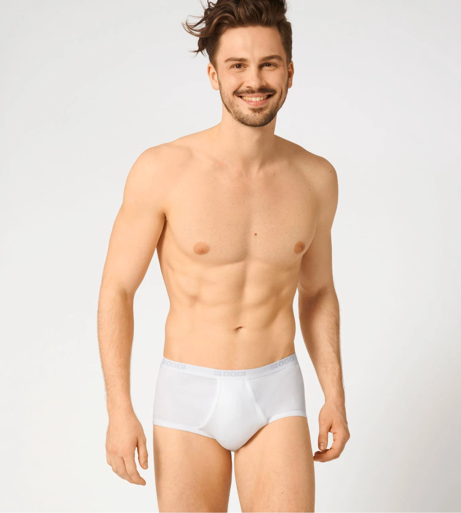 Slip Maxi Sloggi Men Basic Blanc – Slip en Coton Stretch avec Ouverture 8 Slip Maxi Sloggi Men Basic Blanc – Slip en Coton Stretch avec Ouverture – Image 6
