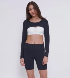 Sloggi Bolero à Manches Longues Ever Infused Aloe Vera Bleu Noir 13 Sloggi Bolero à Manches Longues Ever Infused Aloe Vera Bleu Noir -Lingerie Sipp sloggi ever infused aloe bolero ml 04 noir noir 5