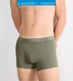 Sloggi Men Basic Short Vert - Boxer en Coton Stretch Lycra Freefit