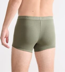 Sloggi Men Basic Short Vert - Boxer en Coton Stretch Lycra Freefit -Lingerie Sipp sloggi fm short 00iq moss green old 3