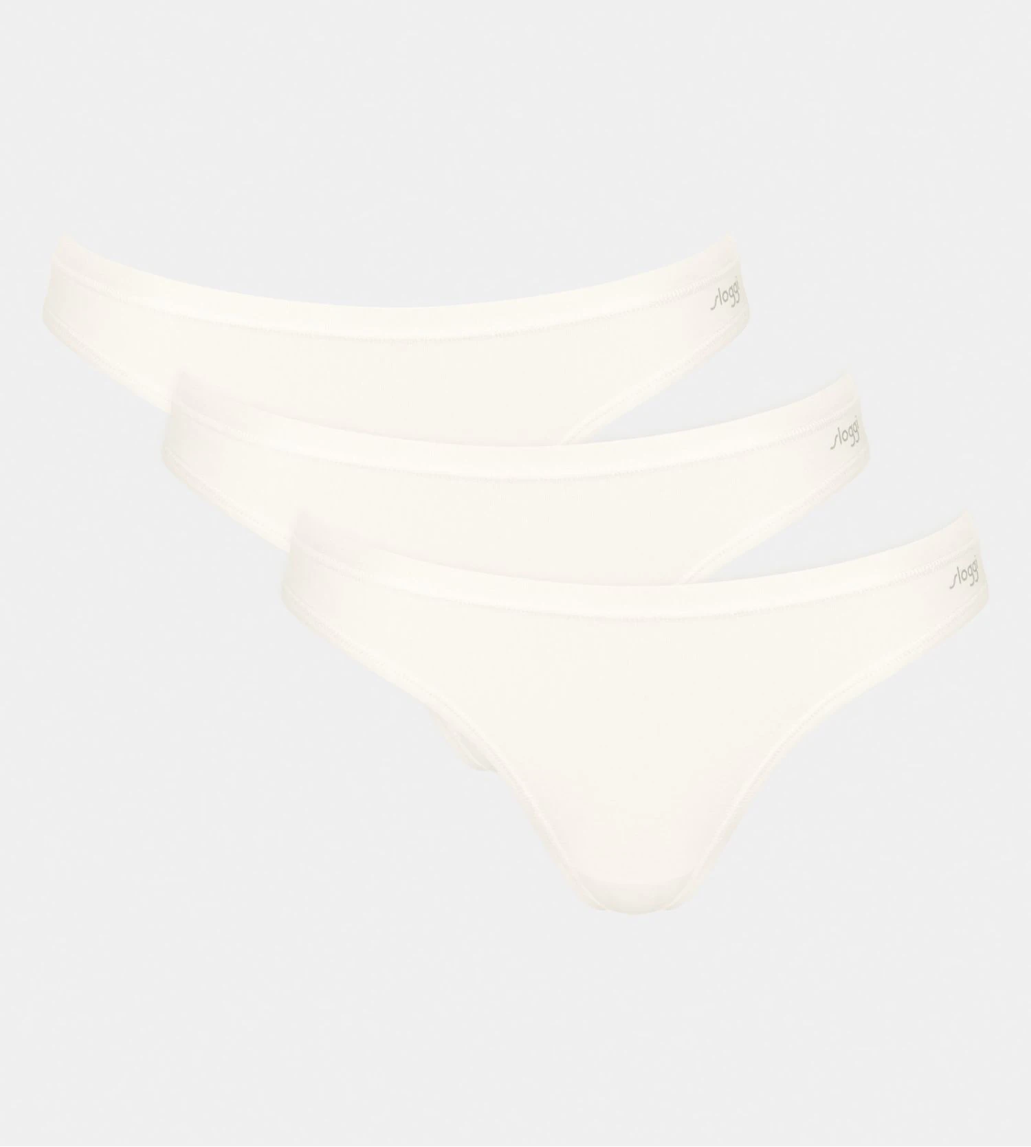 Sloggi Lot De 3 Slips Mini Go Daily Cotton Silk White 3 Sloggi Lot De 3 Slips Mini Go Daily Cotton Silk White