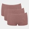 Sloggi Lot De 3 Shorts Go Daily Cotton Cacao 2 Sloggi Lot De 3 Shorts Go Daily Cotton Cacao -Lingerie Sipp sloggi go daily short tai 3p 1141 cacao