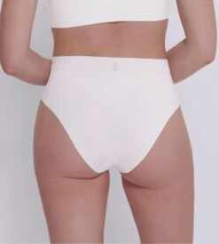 Sloggi Culotte Haute Zero Feel 2.0 Silk White -Lingerie Sipp sloggi zero feel 20 slip haut 00gz silk white 2