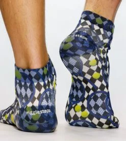 Chaussettes Homme Blue Racket 8 Chaussettes Homme Blue Racket -Lingerie Sipp socquettes sneaker blue racket imprime multicolore 2