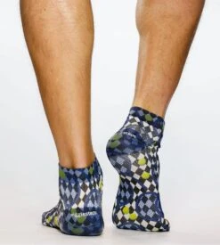 Chaussettes Homme Blue Racket 9 Chaussettes Homme Blue Racket -Lingerie Sipp socquettes sneaker blue racket imprime multicolore 3