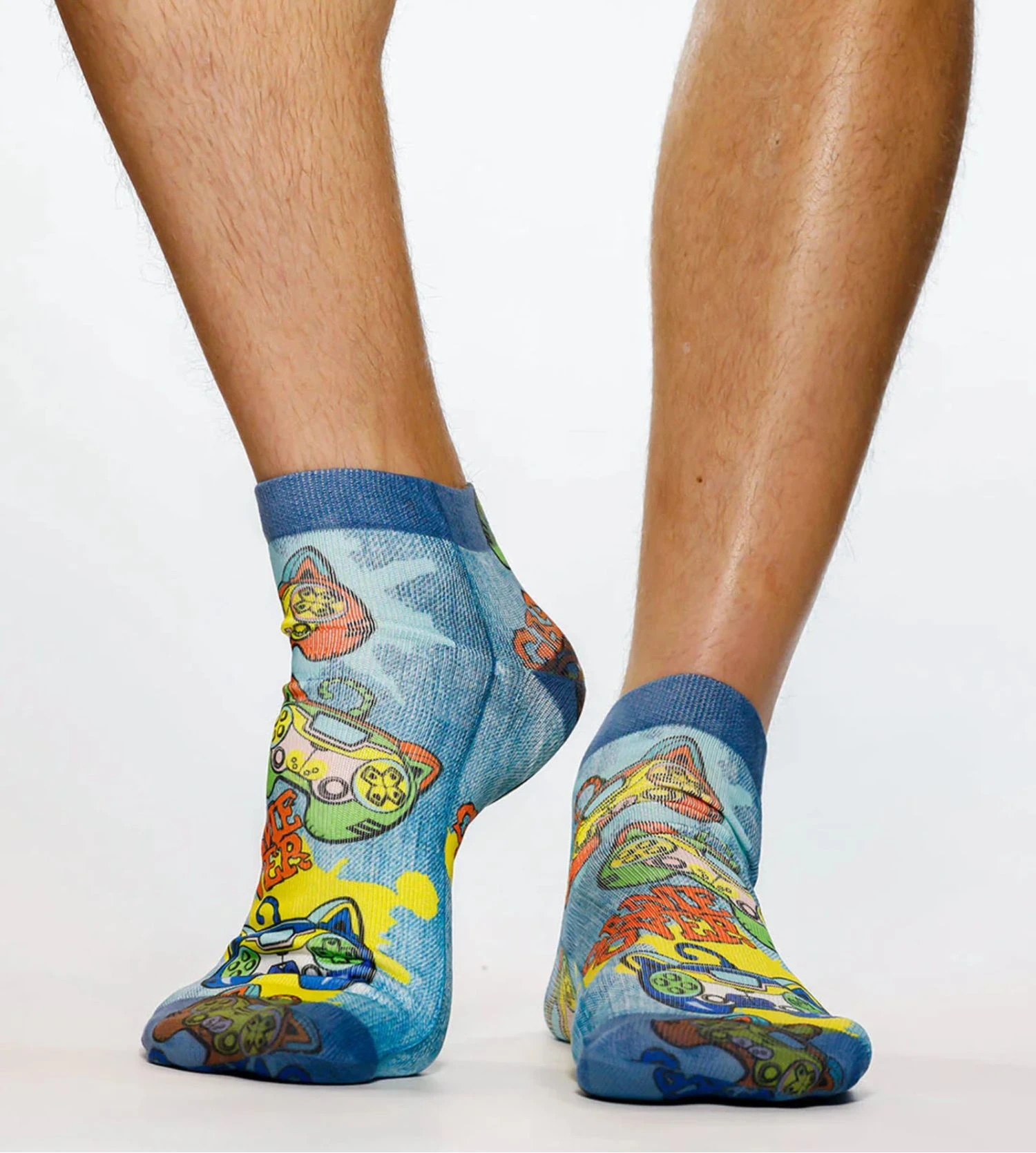 Chaussettes Homme Wigglesteps Gaming I – Motif Manettes de Jeu Style Sneaker 3 Chaussettes Homme Wigglesteps Gaming I – Motif Manettes de Jeu Style Sneaker