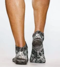 Chaussettes Homme Wigglesteps Sneaker Imprimé Majolica – Bleu et Blanc Respirantes -Lingerie Sipp socquettes sneaker majolica imprime multicolore 3