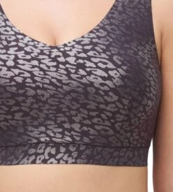 Chantelle Brassière SoftStretch Bretelles Larges Imprimé Encre Scintillant -Lingerie Sipp softstretch bralette padee bl a60 imp encre scintillant 3