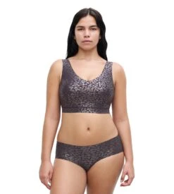 Chantelle Brassière SoftStretch Bretelles Larges Imprimé Encre Scintillant -Lingerie Sipp softstretch bralette padee bl a60 imp encre scintillant 4