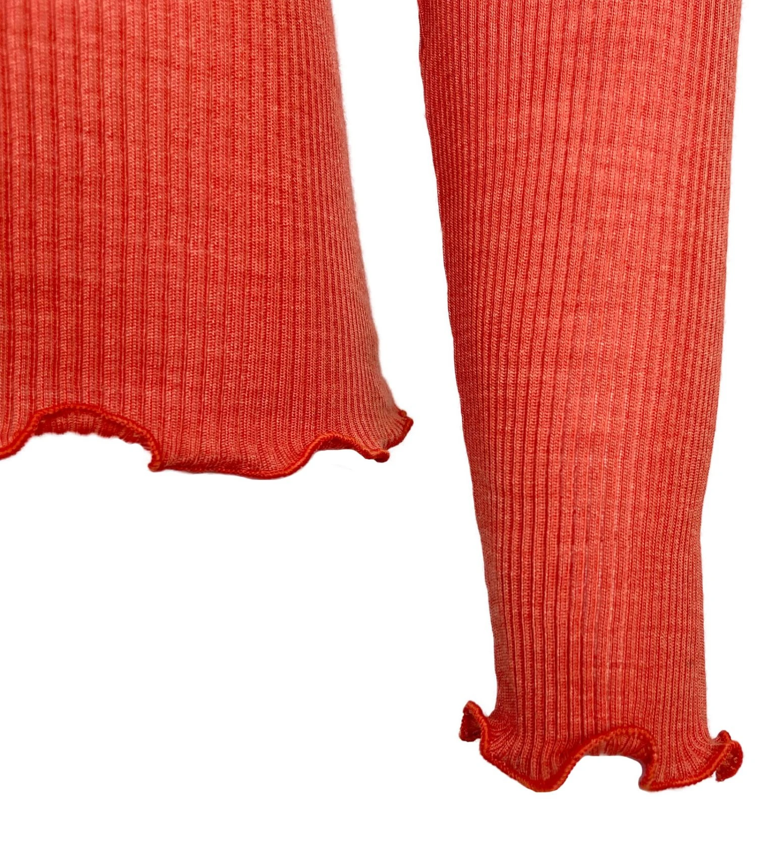 Top à Manches Longues Col Cheminée Orange 5 Top à Manches Longues Col Cheminée Orange – Image 3