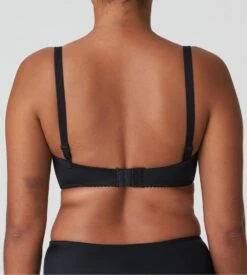 Prima Donna Satin Noir – Soutien-gorge Bandeau Lisse et Bretelles Amovibles -Lingerie Sipp soutien gorge bandeau prima donna noir 2