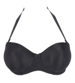 Prima Donna Satin Noir – Soutien-gorge Bandeau Lisse et Bretelles Amovibles -Lingerie Sipp soutien gorge bandeau prima donna noir 5