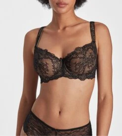 Aubade Soutien Gorge Corbeille Confort (D,E,F) Danse Des Sens Noir