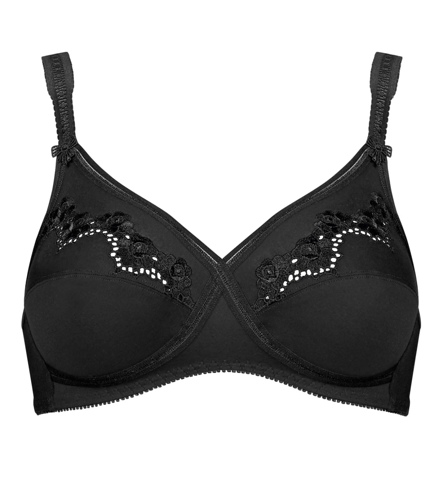 Soutien-gorge Triumph Élasti Cross + Cotton Noir 4 Soutien-gorge Triumph Élasti Cross + Cotton Noir – Image 2
