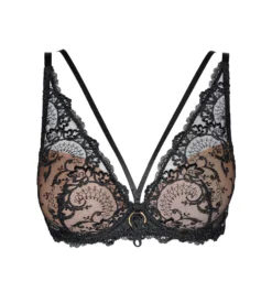 Aubade Soutien-gorge Push-up Plunge La Reine De La Nuit Noir Lyrique