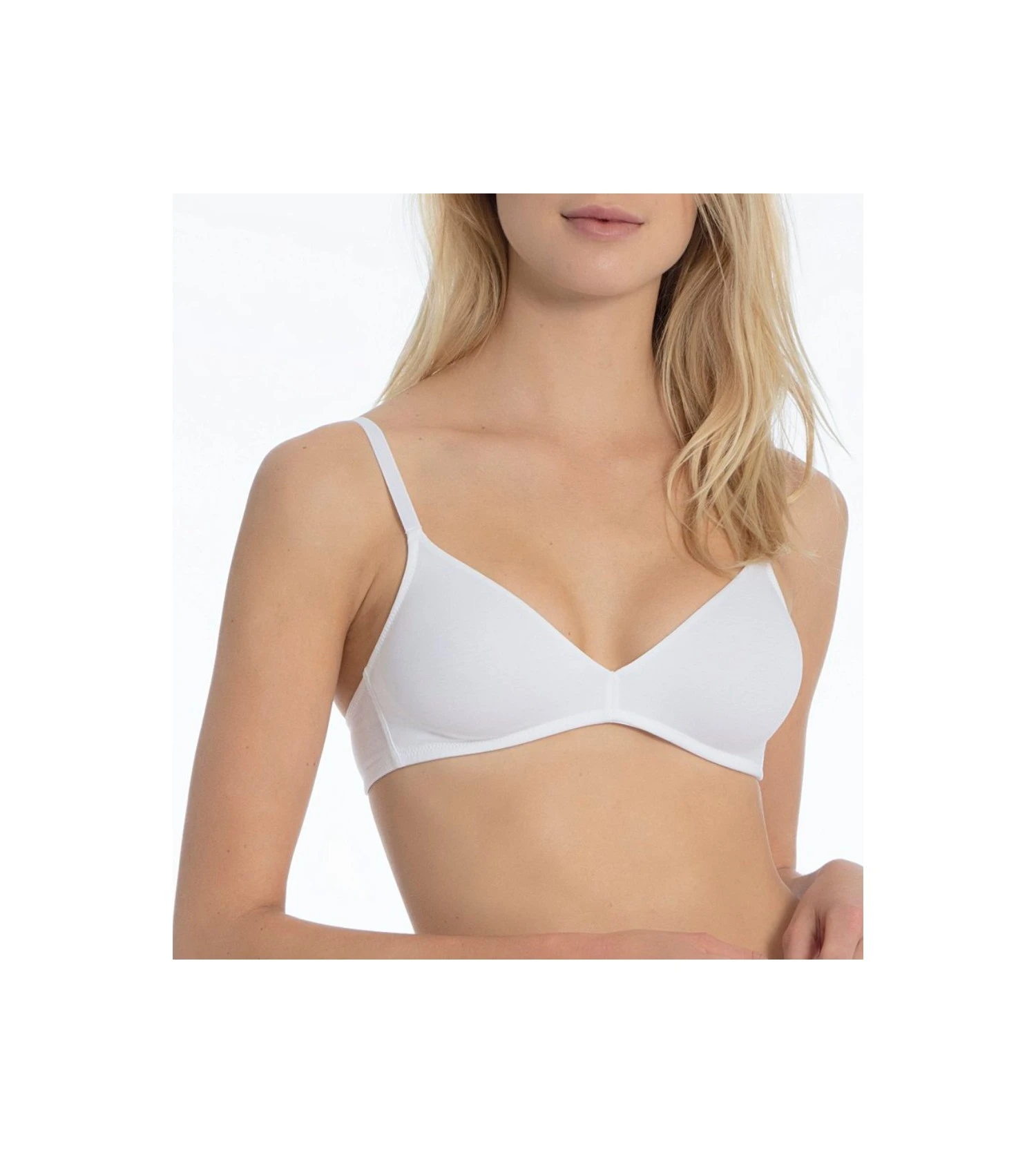 Calida Soutien-gorge Sans Armatures Comfort Blanc 3 Calida Soutien-gorge Sans Armatures Comfort Blanc