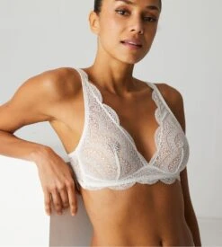 Simone Perele Karma Natural Lace Wireless Triangle Bra - Multi-way Straps -Lingerie Sipp soutien gorge sans armatures naturel 4