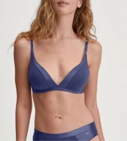 Calida Soutien Gorge Triangle Satiné Cate Cobalt Blue