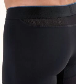 Hom Sports Lab Noir avec Surpiqûres Bleues – Boxer Performance Sportive Ergonomique -Lingerie Sipp sports lab boxer noir 2