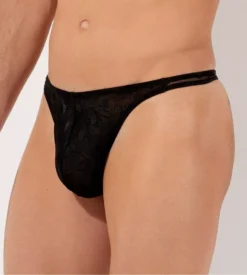 HOM String Homme Dark Noir en Dentelle Graphique – Sous-Vêtement Luxe Motif Cachemire 13 HOM String Homme Dark Noir en Dentelle Graphique – Sous-Vêtement Luxe Motif Cachemire -Lingerie Sipp string homme dentelle dark noir 3