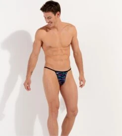 String Homme HOM Rock Noir – Imprimé Microfibre Effet Seconde Peau avec Strass 11 String Homme HOM Rock Noir – Imprimé Microfibre Effet Seconde Peau avec Strass -Lingerie Sipp string homme imprime rock noir 3