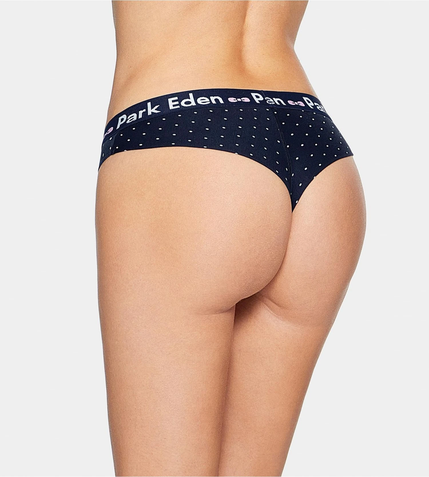 Eden Park Tanga à Pois En Modal Pour Femme Marine 5 Eden Park Tanga à Pois En Modal Pour Femme Marine – Image 3