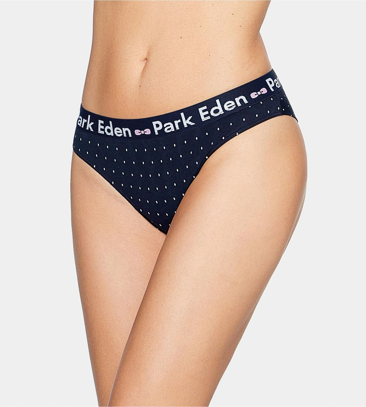 Eden Park Tanga à Pois En Modal Pour Femme Marine 3 Eden Park Tanga à Pois En Modal Pour Femme Marine