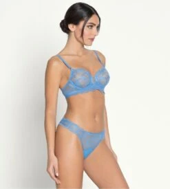 Tanga Bleu Azur Sublime En Dentelle -Lingerie Sipp sublime en dentelle tanga 5302 azur sublime 2