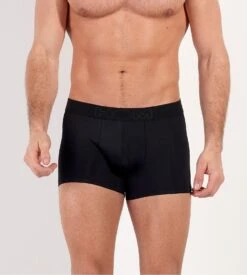 Boxer Homme HOM Seconde Peau Supersoft Noir – Microfibre Stretch et Finition Sans Couture