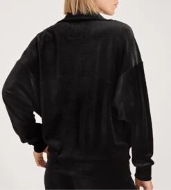 Calida Sweat Femme En Velours à Manches Longues Lounge Seduction Noir -Lingerie Sipp sweat d velour ml noir 2