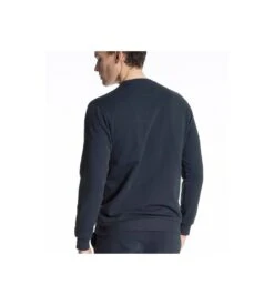 Calida Remix Basic Loungewear Sweatshirt Dark Sapphire – Soft Brushed Cotton & Lyocell Pullover 9 Calida Remix Basic Loungewear Sweatshirt Dark Sapphire – Soft Brushed Cotton & Lyocell Pullover -Lingerie Sipp sweatshirt en coton doux molletonne 479 dark sapphire 2