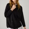 Sweat Ample à Capuche Pour Femme Noir