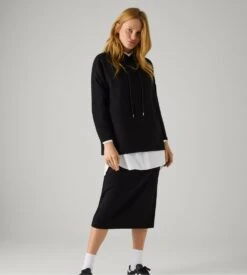 Sweat Ample à Capuche Pour Femme Noir 13 Sweat Ample à Capuche Pour Femme Noir -Lingerie Sipp sweet ml capuche ample black 5