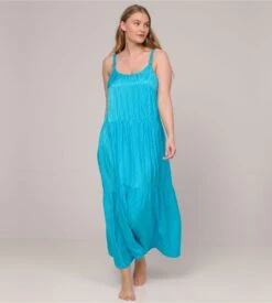 PrimaDonna Swim Kochi Sea Breeze – Robe de Plage Longue Turquoise en Viscose -Lingerie Sipp swim kochi robe plage sea breeze 4