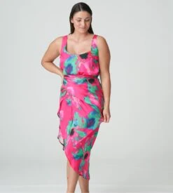 Prima Donna Swim Maringa Lush Green - Robe Paréo Courte Style Rétro Chic -Lingerie Sipp swim maringa robe de plage top lush green 5