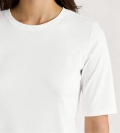 Calida Favourites Sleep Star White – T-Shirt de Nuit en Coton Premium à Motif Étoiles -Lingerie Sipp t shirt d u m courte 910 star white blanc 2