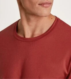 Calida T Shirt Manches Longues RMX Sleep Time Off Ochre Red -Lingerie Sipp t shirt h u ml 237 ochre red 2