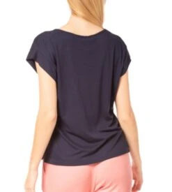 T-shirt Manches Courtes Pour Femme MARINE -Lingerie Sipp t shirt manches courtes pour femme marine 1