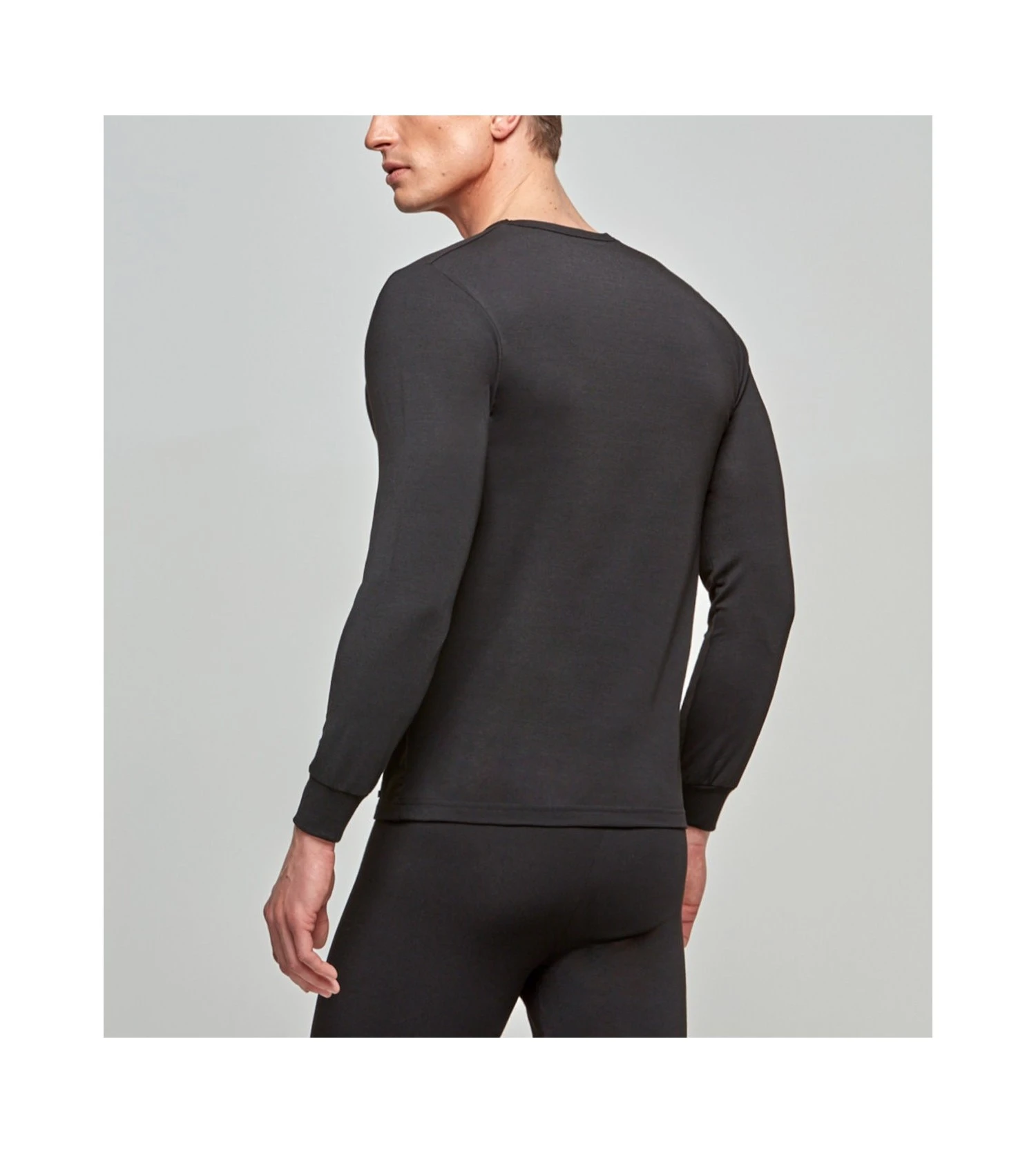 Impetus Thermo T-shirt Manches Longues Homme Col V Noir - Sous-vêtement Technique Isolant 5 Impetus Thermo T-shirt Manches Longues Homme Col V Noir - Sous-vêtement Technique Isolant – Image 3
