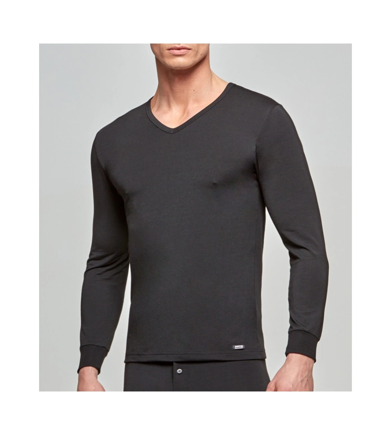 Impetus Thermo T-shirt Manches Longues Homme Col V Noir - Sous-vêtement Technique Isolant 3 Impetus Thermo T-shirt Manches Longues Homme Col V Noir - Sous-vêtement Technique Isolant