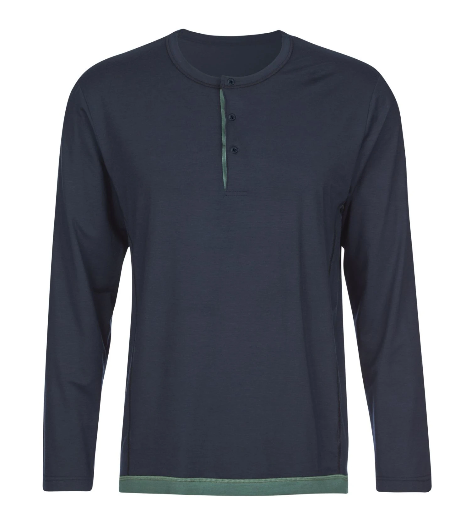 Calida DeepSleepWear Balancing Dark Sapphire – T-shirt Homme Manches Longues Col Serafino 4 Calida DeepSleepWear Balancing Dark Sapphire – T-shirt Homme Manches Longues Col Serafino – Image 2