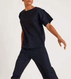 Calida T-Shirt à Manches Courtes DSW Balancing Dark Lapis Bleu