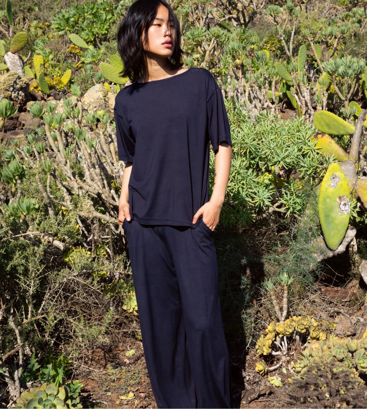 Calida T-Shirt à Manches Courtes Dark Lapis Bleu – DSW Balancing SeaCell Relaxed Fit 7 Calida T-Shirt à Manches Courtes Dark Lapis Bleu – DSW Balancing SeaCell Relaxed Fit – Image 5