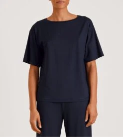Calida T-Shirt à Manches Courtes Dark Lapis Bleu – DSW Balancing SeaCell Relaxed Fit 13 Calida T-Shirt à Manches Courtes Dark Lapis Bleu – DSW Balancing SeaCell Relaxed Fit -Lingerie Sipp t shirt nuit mc f dark lapis blue bleu 5