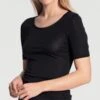 Calida T-shirt True Confidence Pour Femme NOIR -Lingerie Sipp t shirt true confidence pour femme noir