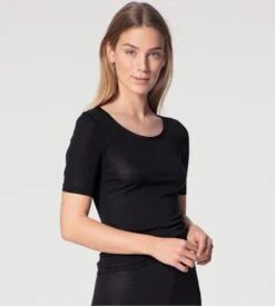 Calida T-shirt True Confidence Pour Femme NOIR -Lingerie Sipp t shirt true confidence pour femme noir 3