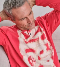 Pyjama Homme Massana en Coton Rouge et Gris – Ensemble Hiver Col Tunisien avec Pantalon Uni 10 Pyjama Homme Massana en Coton Rouge et Gris – Ensemble Hiver Col Tunisien avec Pantalon Uni -Lingerie Sipp tdh pyj h coton col tunisien rouge 2