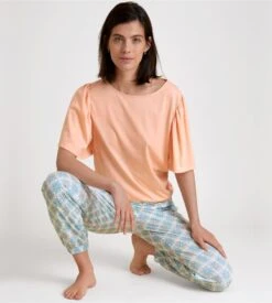 Calida T-shirt Favourites Balance Peach Parfait – Haut à Manches Volantées en Coton et Modal 12 Calida T-shirt Favourites Balance Peach Parfait – Haut à Manches Volantées en Coton et Modal -Lingerie Sipp tee shirt d u mc ample 082 peach parfait 3